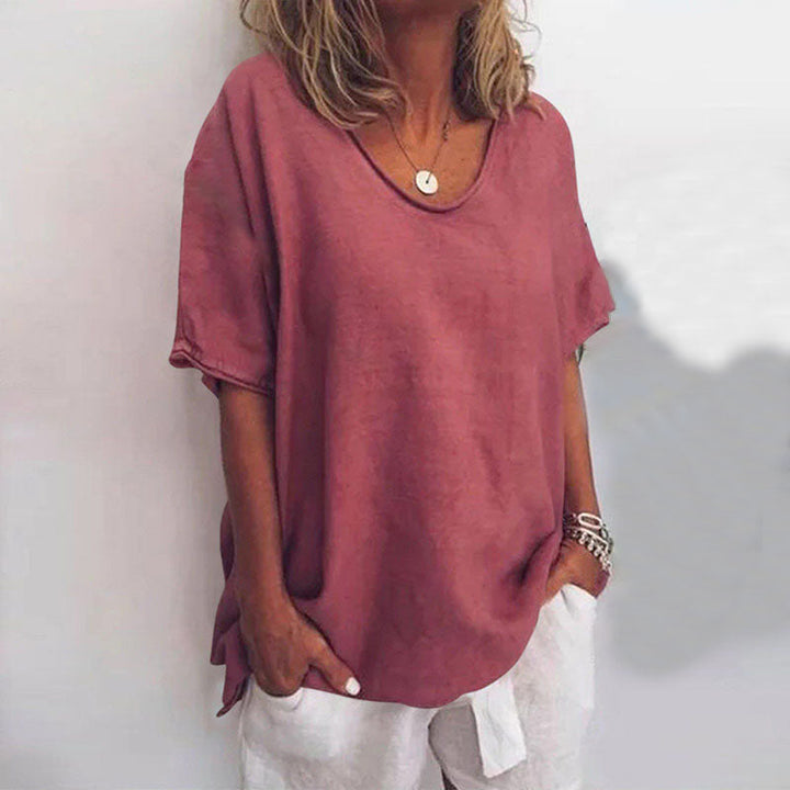 Camille | Blouse Oversize à Col V