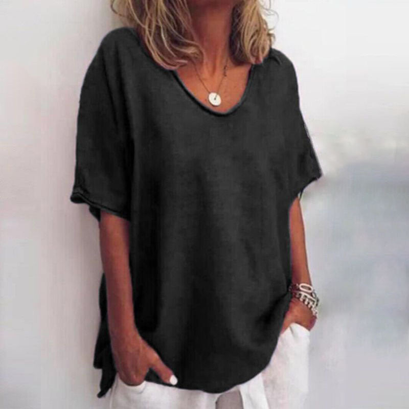 Camille | Blouse Oversize à Col V