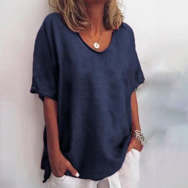 Camille | Blouse Oversize à Col V