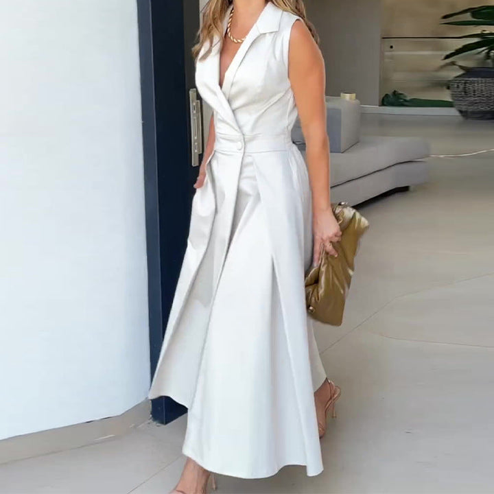 Amancia | Robe Midi avec Décolleté en V