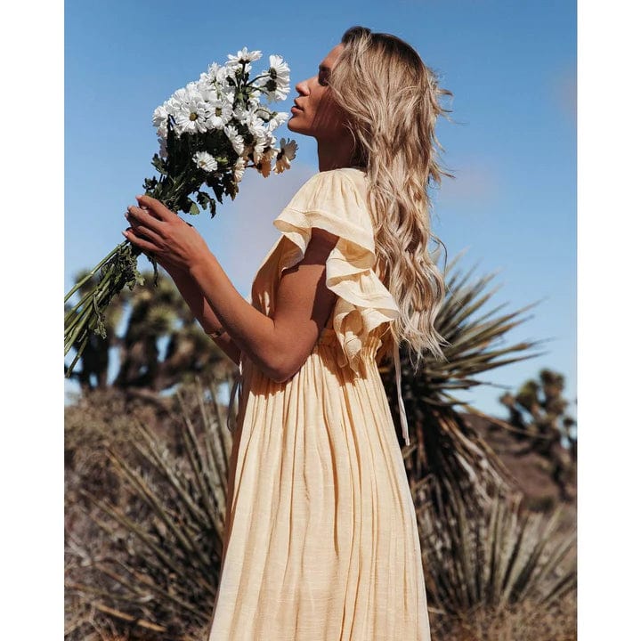 Solana | Robe Maxi Ibiza en Crème
