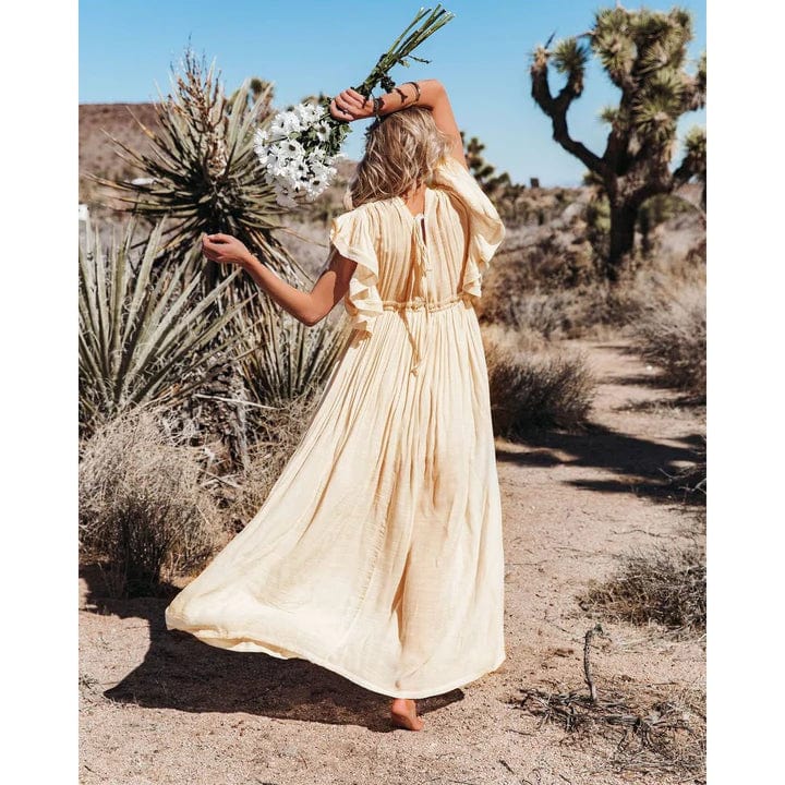 Solana | Robe Maxi Ibiza en Crème