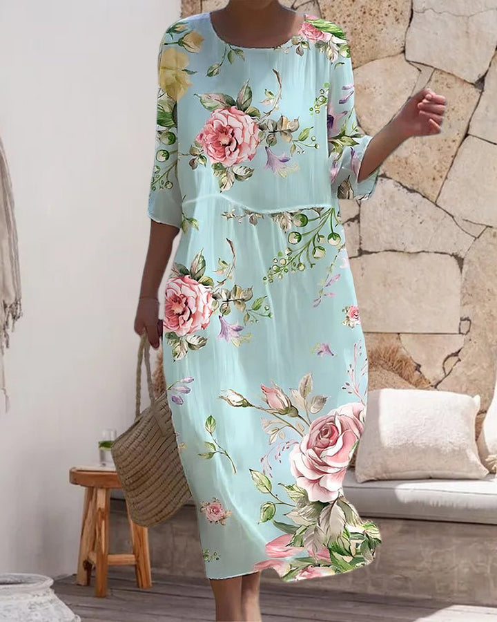 Stella - Robe élégante à fleurs