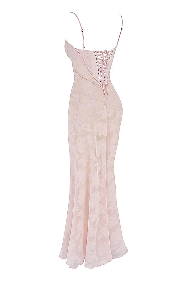 Paulette - Robe longue corset