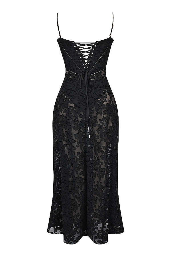 Paulette - Robe longue corset