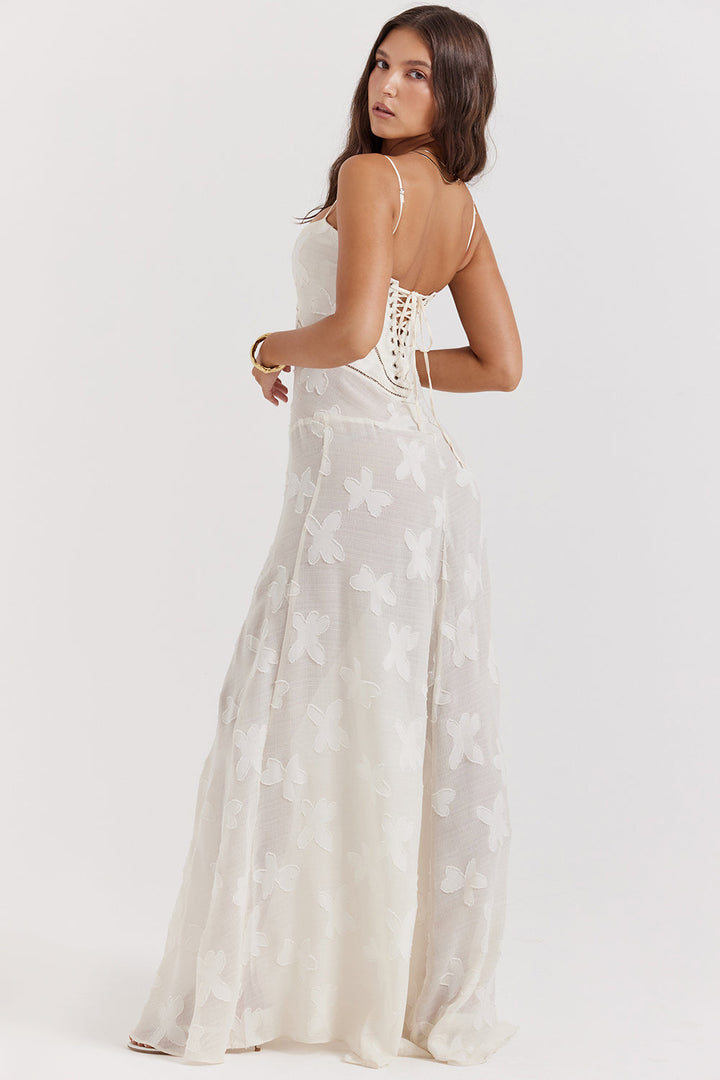 Paulette - Robe longue corset