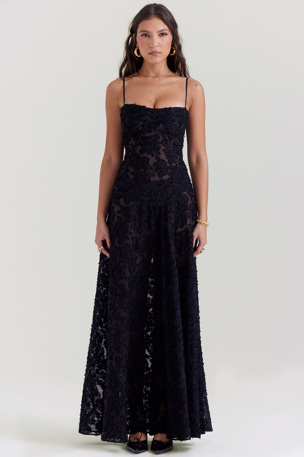 Paulette - Robe longue corset