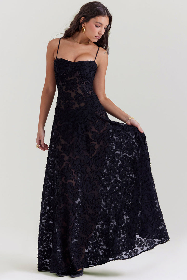 Paulette - Robe longue corset