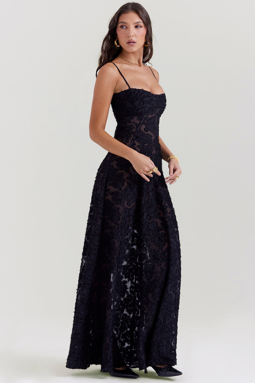 Paulette - Robe longue corset