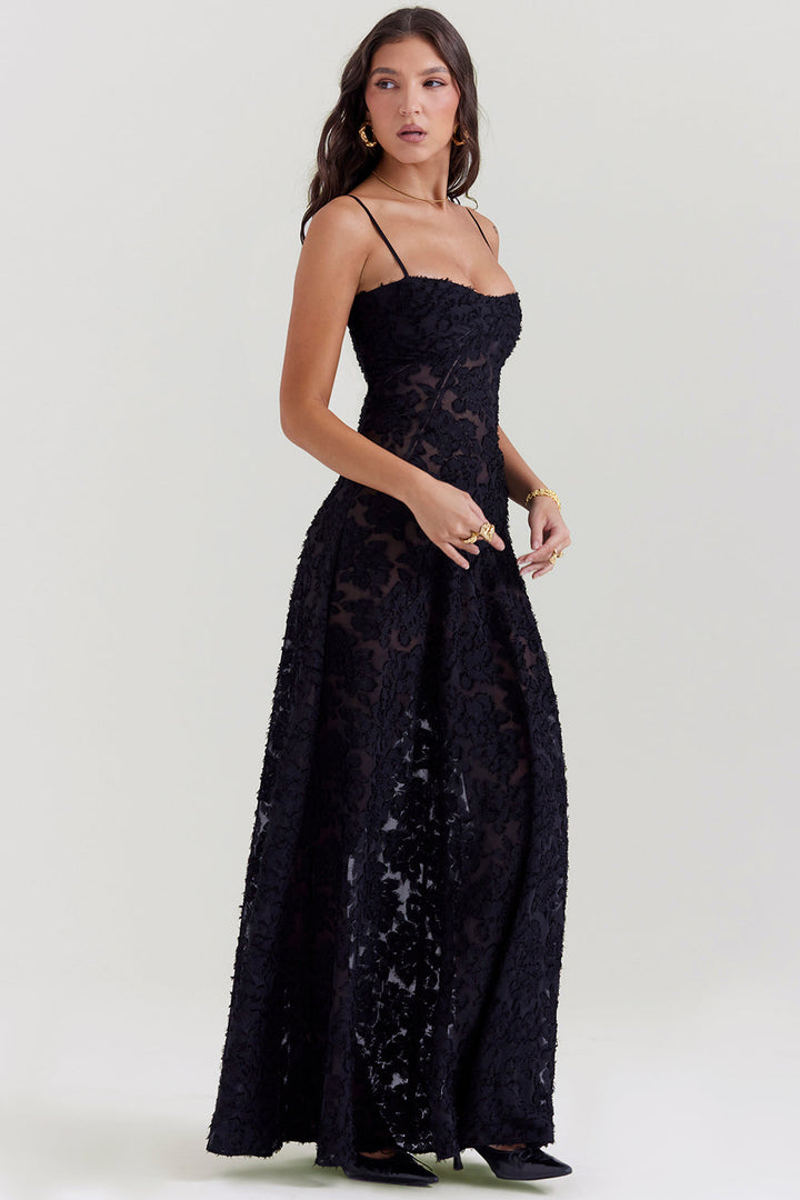 Paulette - Robe longue corset