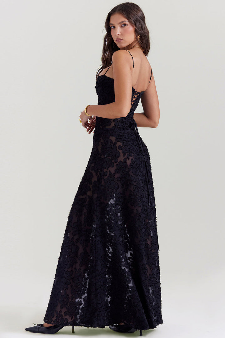 Paulette - Robe longue corset