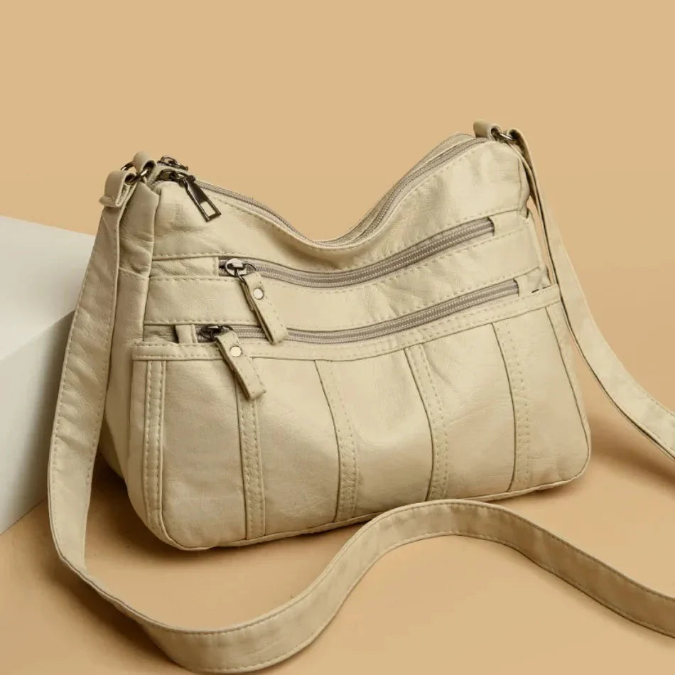 Sac Bandoulière en Cuir Souple Nina