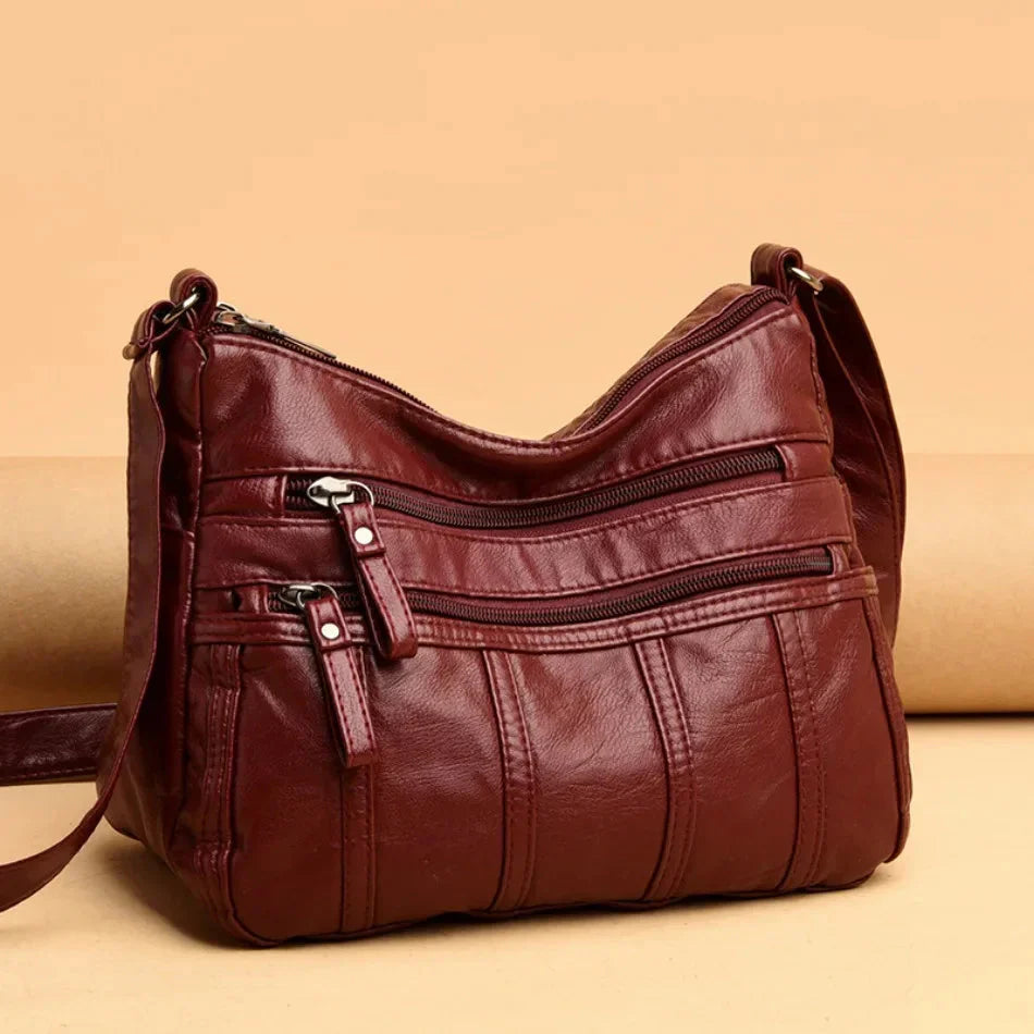 Sac Bandoulière en Cuir Souple Nina