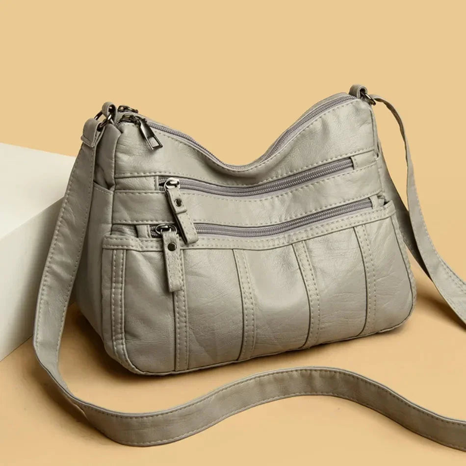 Sac Bandoulière en Cuir Souple Nina