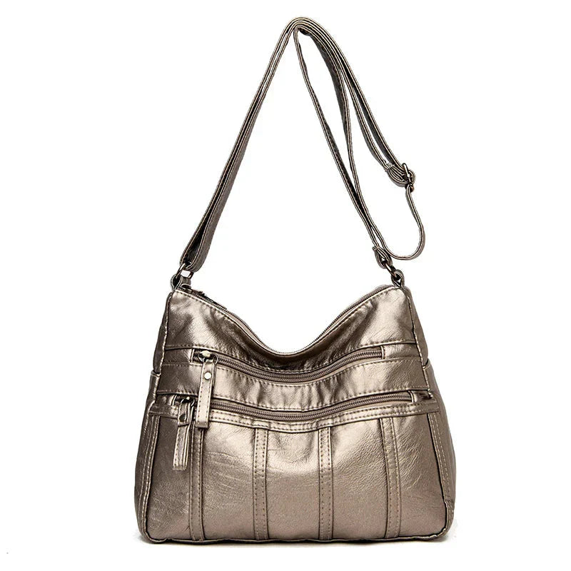 Sac Bandoulière en Cuir Souple Nina