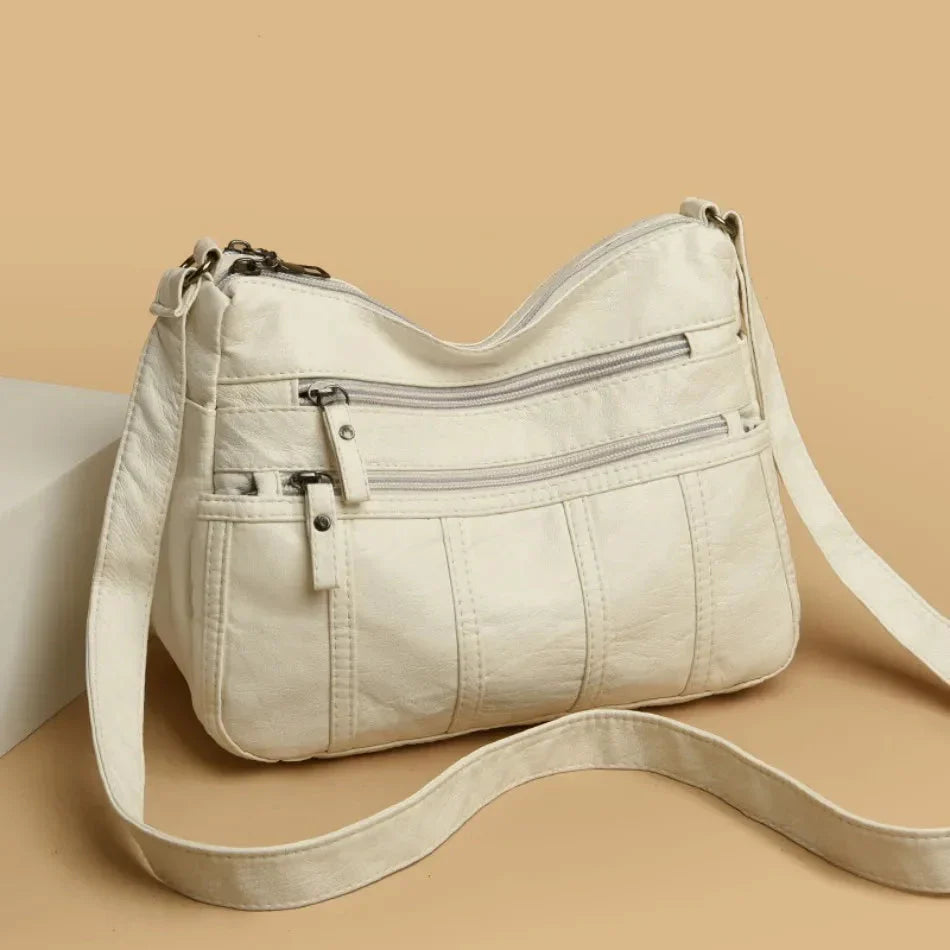 Sac Bandoulière en Cuir Souple Nina
