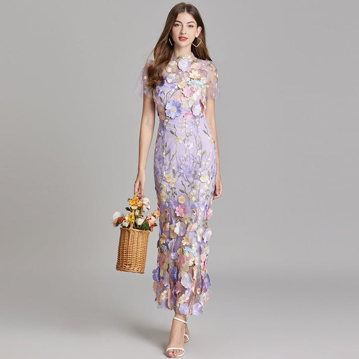 Sophia™ | Robe Midi Élégante avec Motif Floral