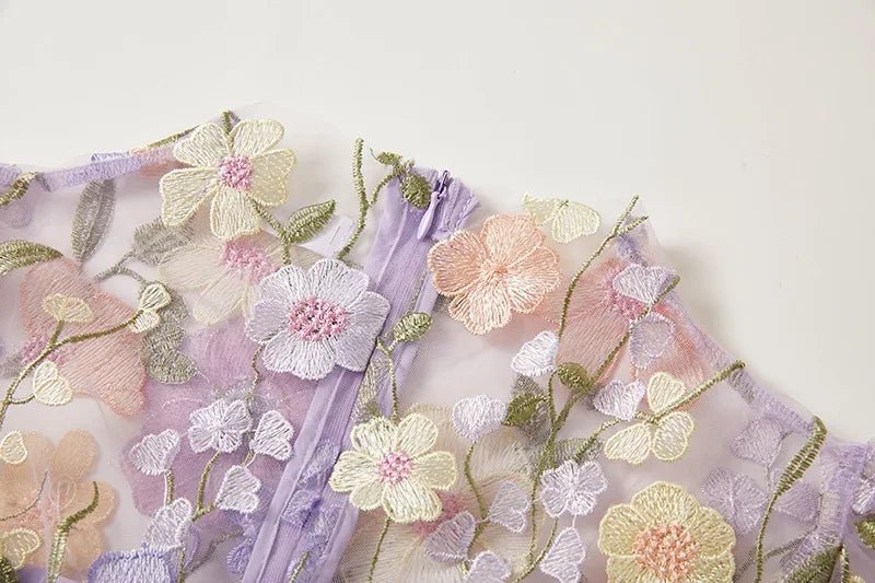 Sophia™ | Robe Midi Élégante avec Motif Floral