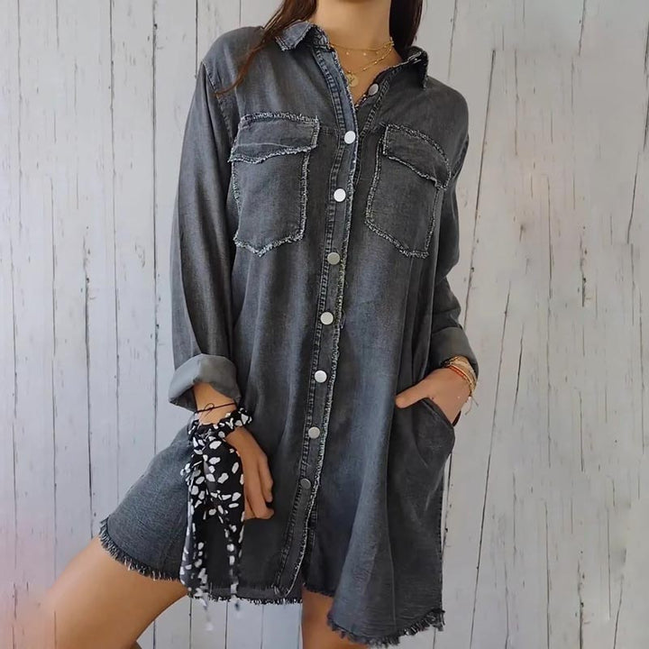Annelie | Manteau d'été avec patte de boutonnage