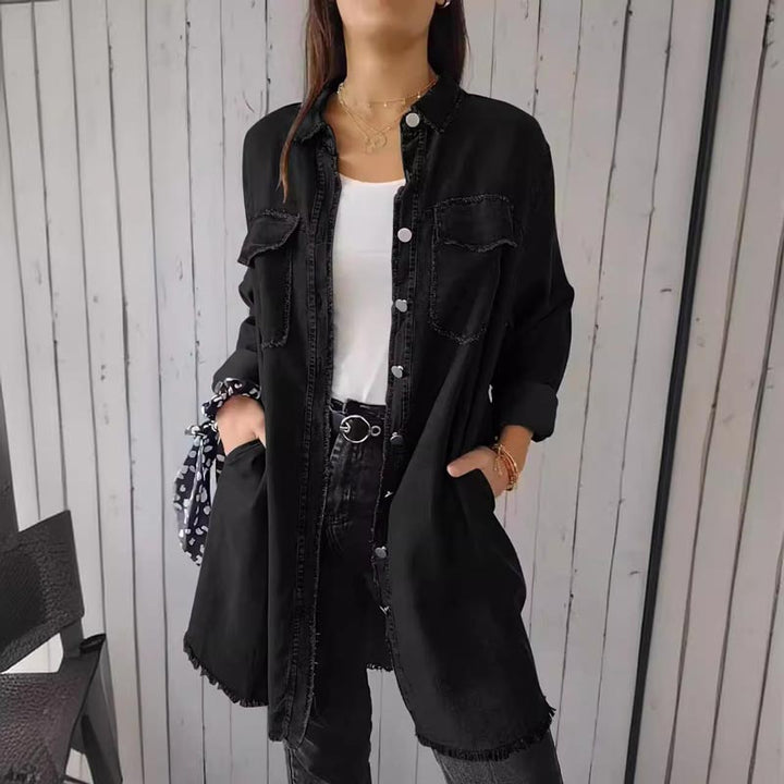 Annelie | Manteau d'été avec patte de boutonnage