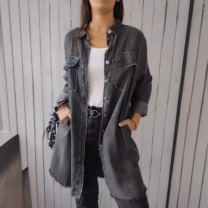 Annelie | Manteau d'été avec patte de boutonnage