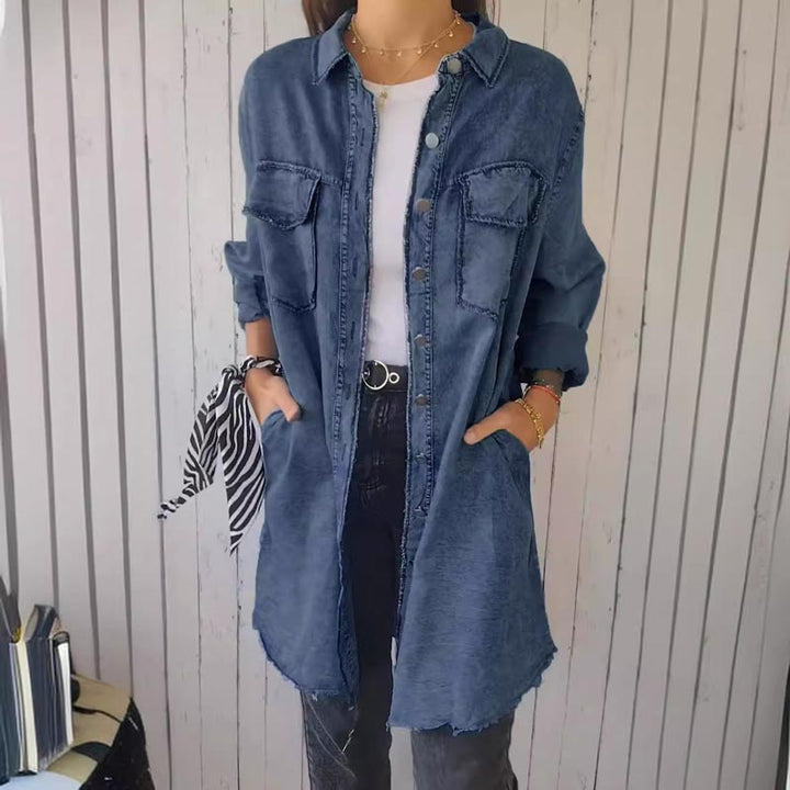 Annelie | Manteau d'été avec patte de boutonnage