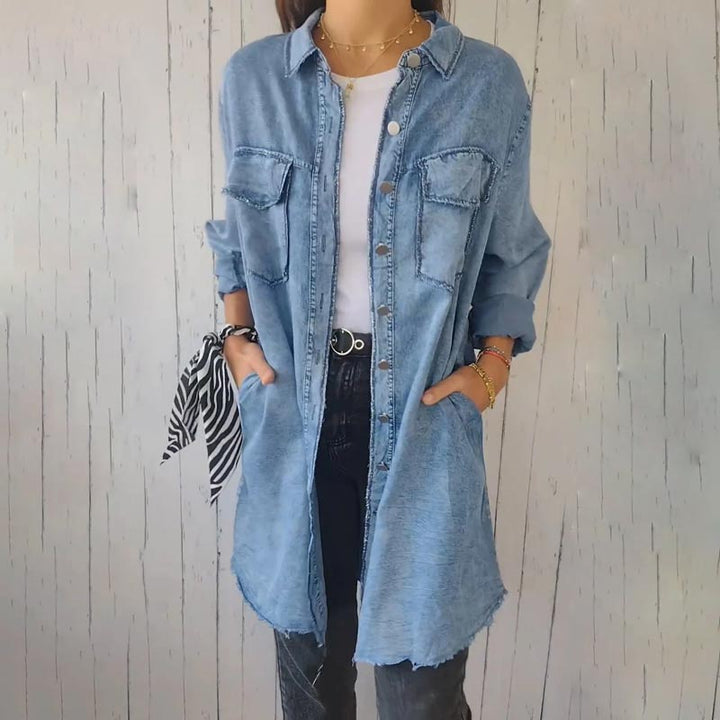 Annelie | Manteau d'été avec patte de boutonnage