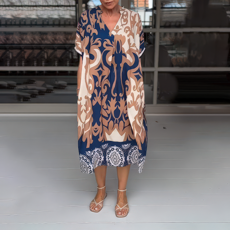 Amelia | Robe Boho qui Couvre le Ventre