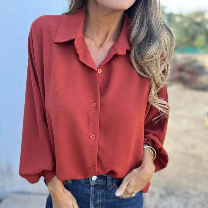 Clara | Blouse chic avec finition veloutée