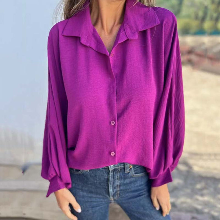 Clara | Blouse chic avec finition veloutée