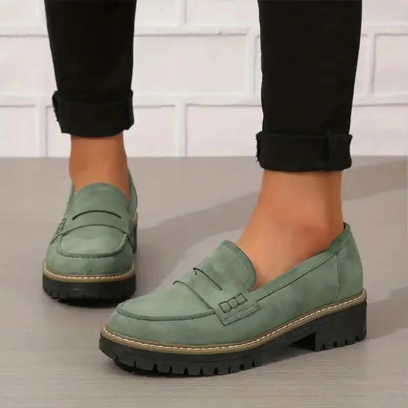 Élodie™ | Mocassins Intemporels en Daim