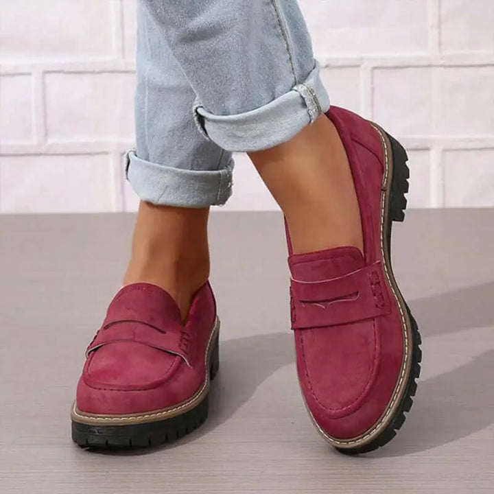Élodie™ | Mocassins Intemporels en Daim