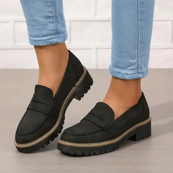 Élodie™ | Mocassins Intemporels en Daim
