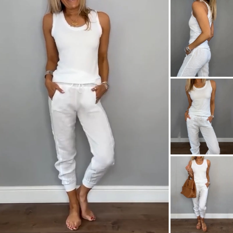 Gabriella | Ensemble Décontracté Deux Pièces pour un Style Naturel et un Confort Frais