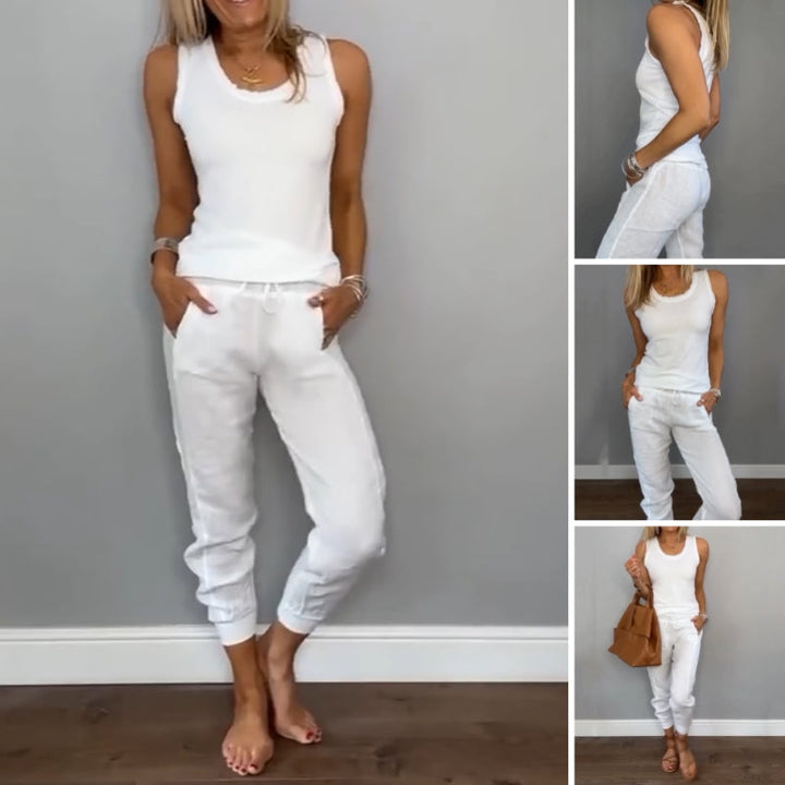 Gabriella | Ensemble Décontracté Deux Pièces pour un Style Naturel et un Confort Frais