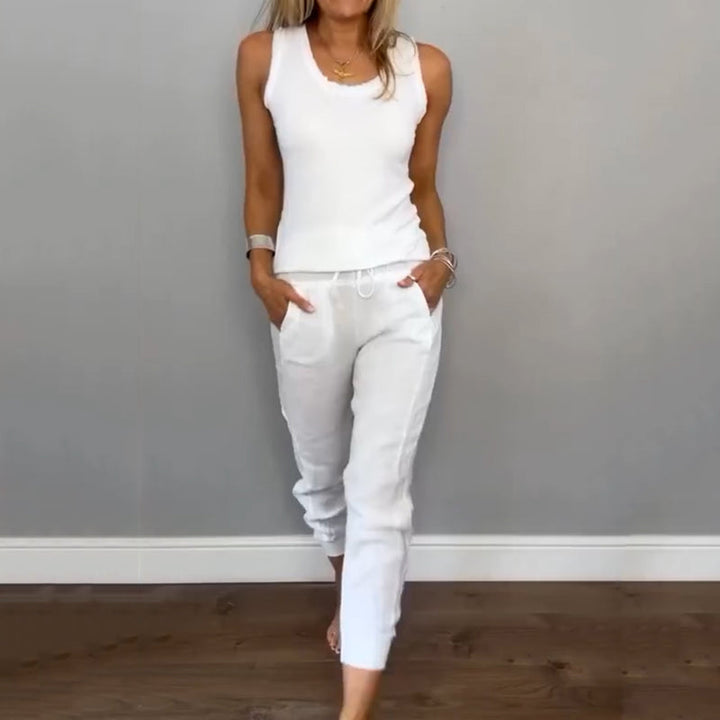 Gabriella | Ensemble Décontracté Deux Pièces pour un Style Naturel et un Confort Frais
