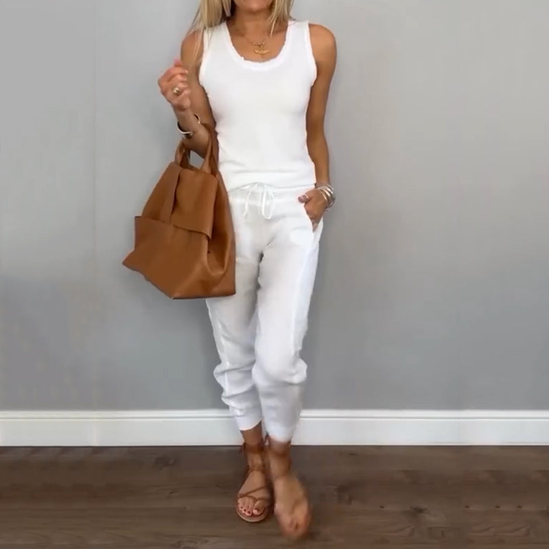 Gabriella | Ensemble Décontracté Deux Pièces pour un Style Naturel et un Confort Frais