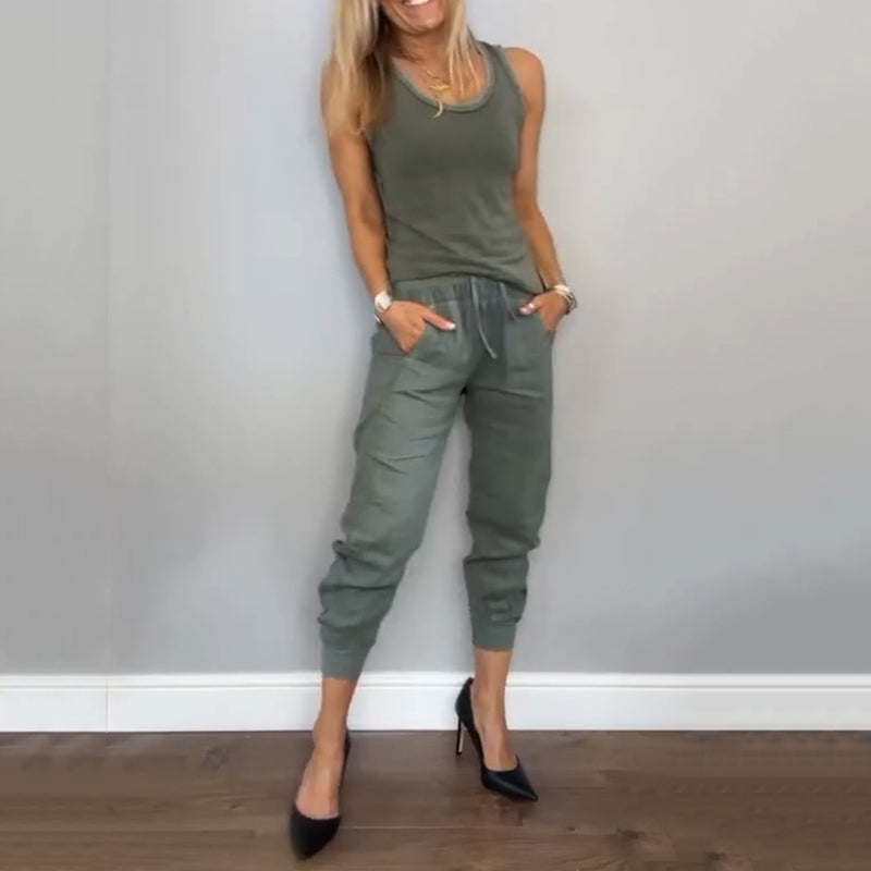 Gabriella | Ensemble Décontracté Deux Pièces pour un Style Naturel et un Confort Frais