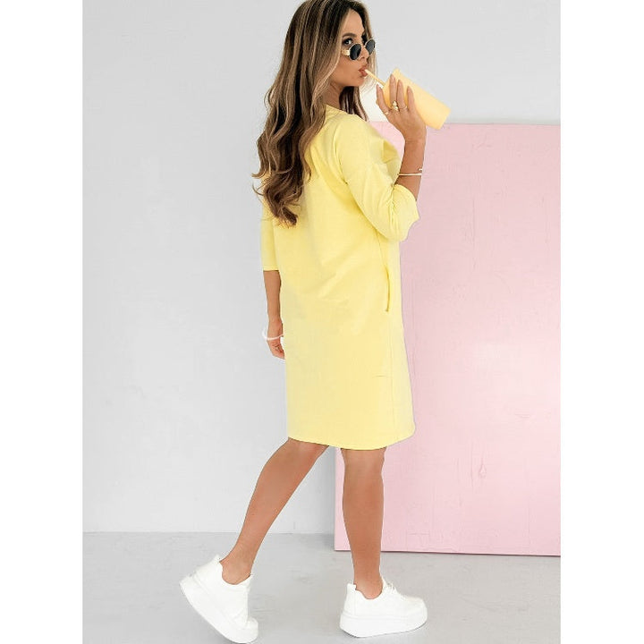 Mira | Robe à manches 3/4 avec poches