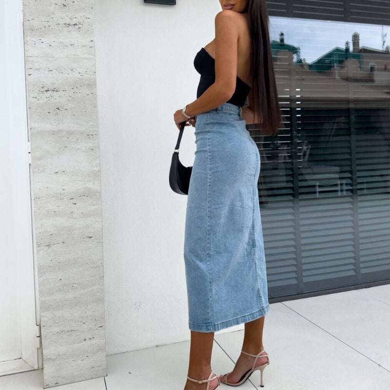 Chiara | Jupe en jean tendance et ajustée