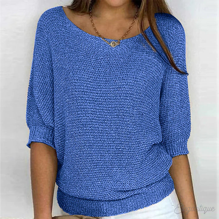 Fleur - Haut en tricot décontracté