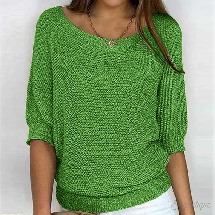 Fleur - Haut en tricot décontracté