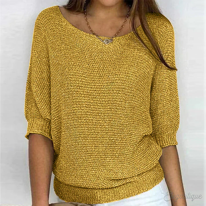 Fleur - Haut en tricot décontracté