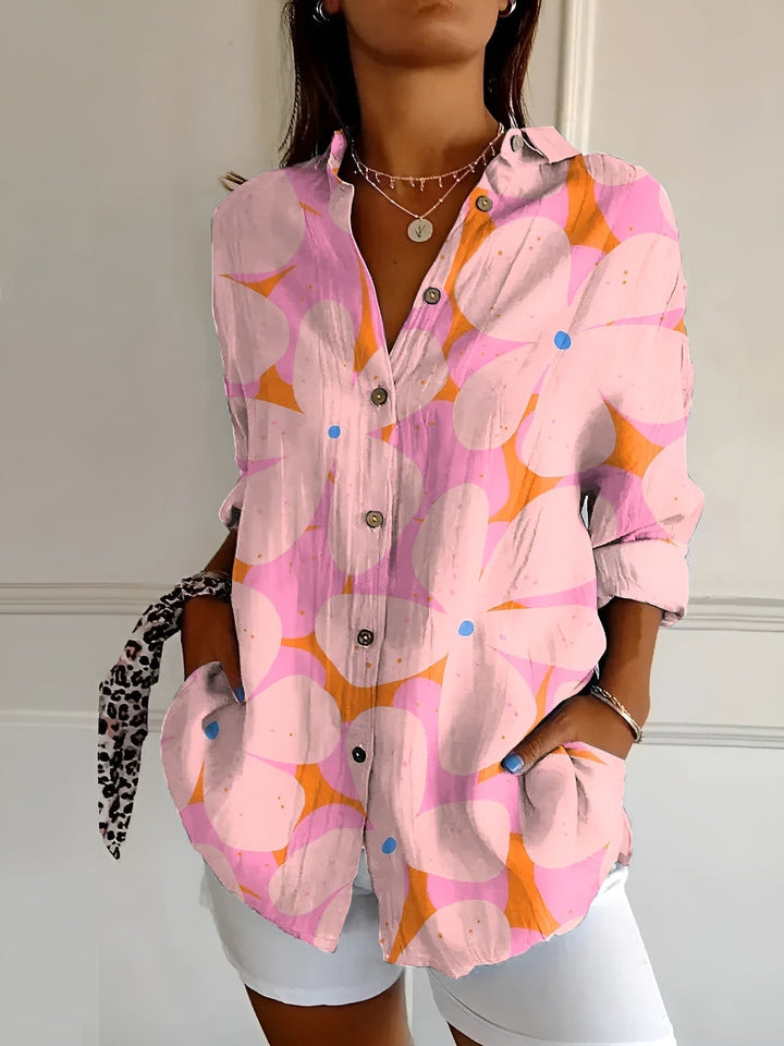 Roxane™ | Blouse florale en coton léger