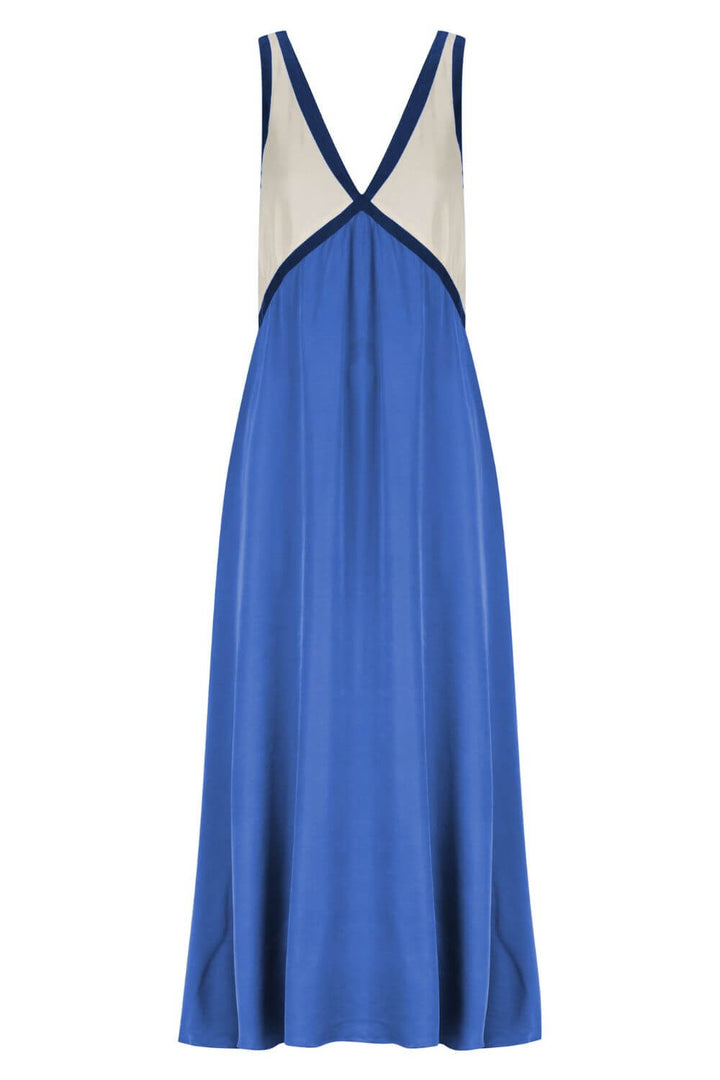 Agate | Robe Midi avec Décolleté en V effet Suédine