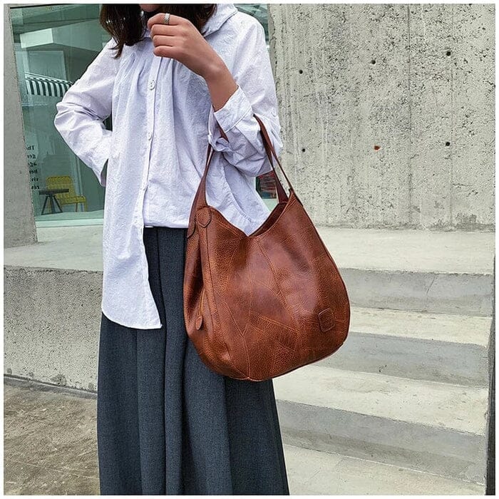 Sac à main en cuir vintage