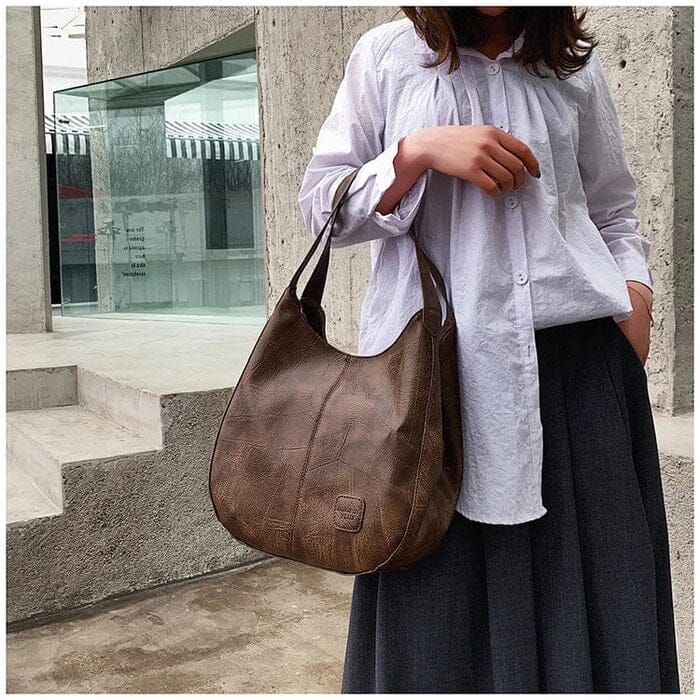 Sac à main en cuir vintage