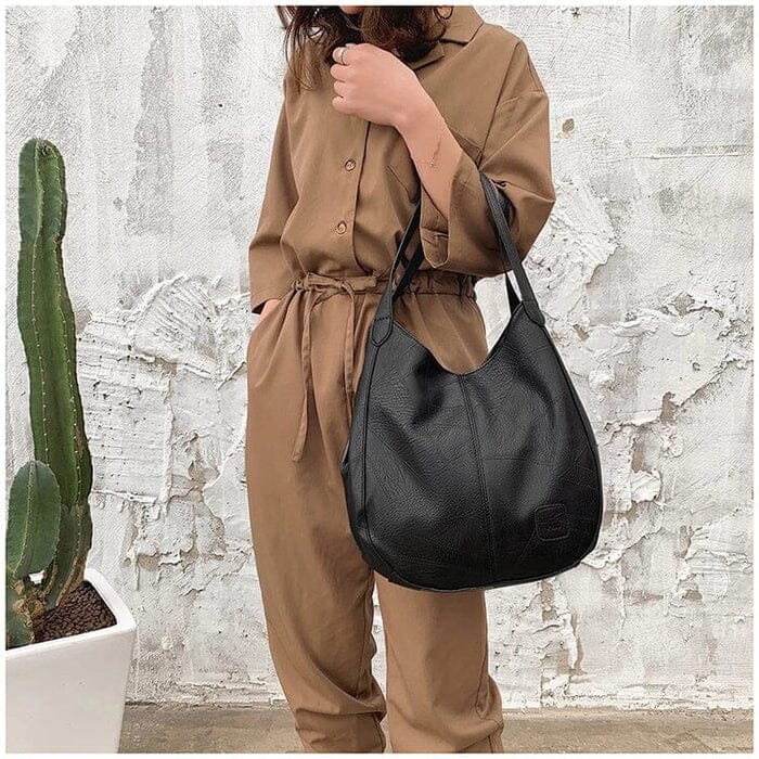 Sac à main en cuir vintage