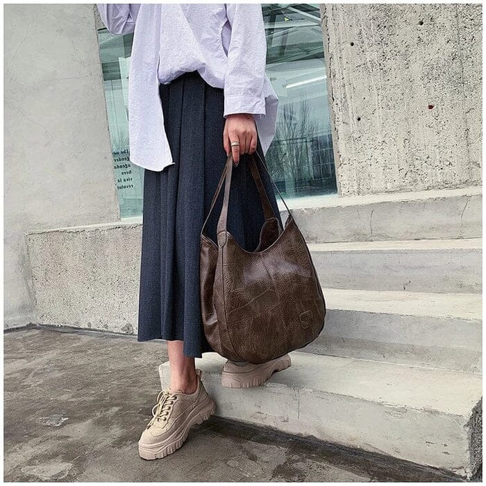 Sac à main en cuir vintage