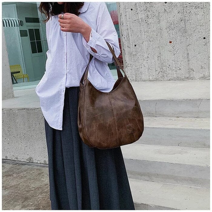 Sac à main en cuir vintage